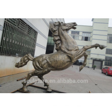 Moderne große berühmte Kunst Edelstahl Pferd Skulptur für Outdoor-Dekoration